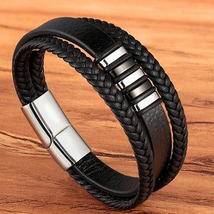 Bracelet Leather Magnetic - 10