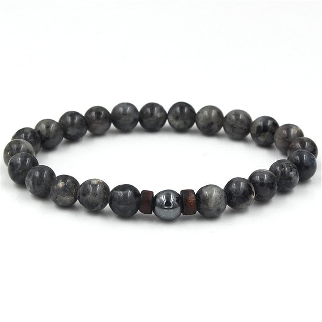 Tibetan Buddha Bracelet (Lava Stone) - 04