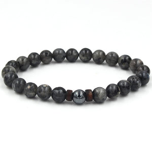 Tibetan Buddha Bracelet (Lava Stone) - 04