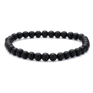 Tibetan Buddha Bracelet (Lava Stone) - 04