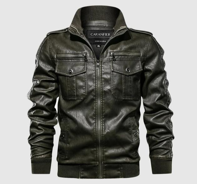 Casual Leather Jacket - 020