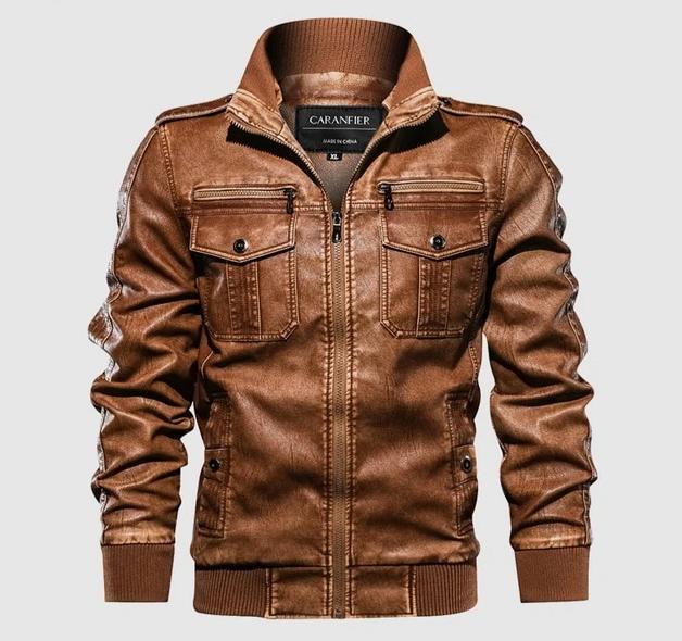 Casual Leather Jacket - 020